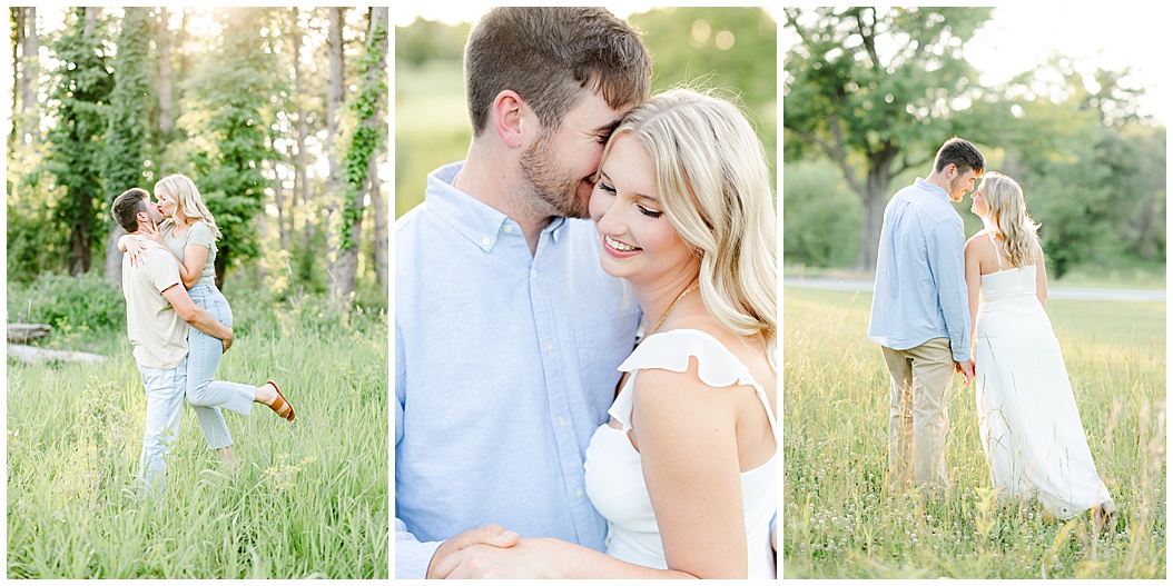 summer engagement session at jester park